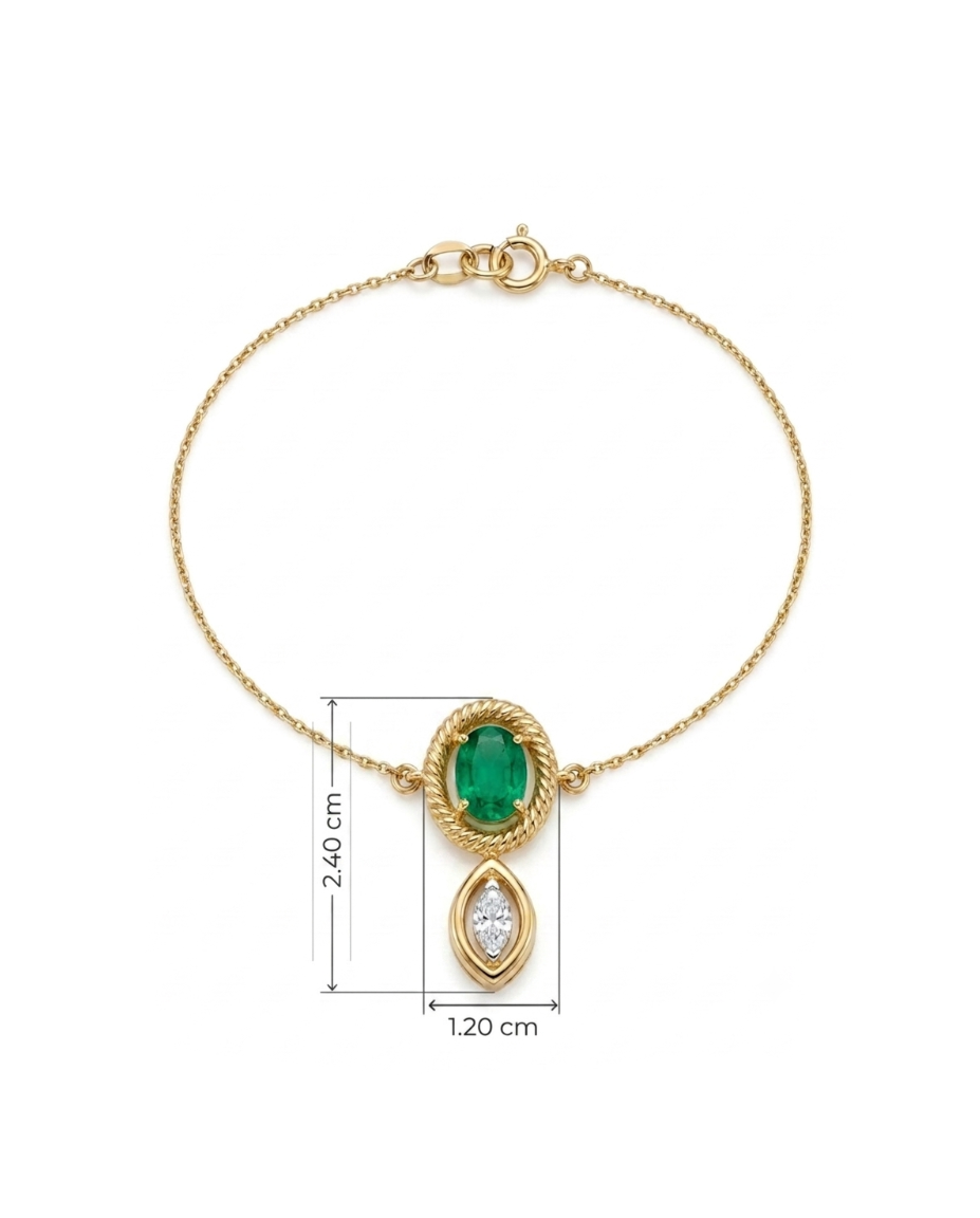Found Marquise Bracelet