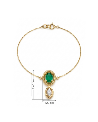 Found Marquise Bracelet