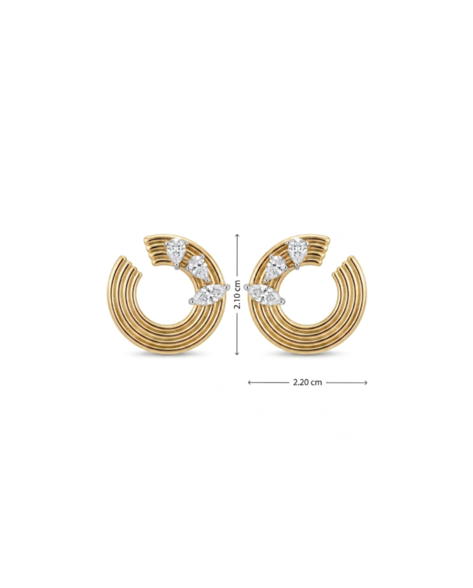 Orbit Marquise Earring