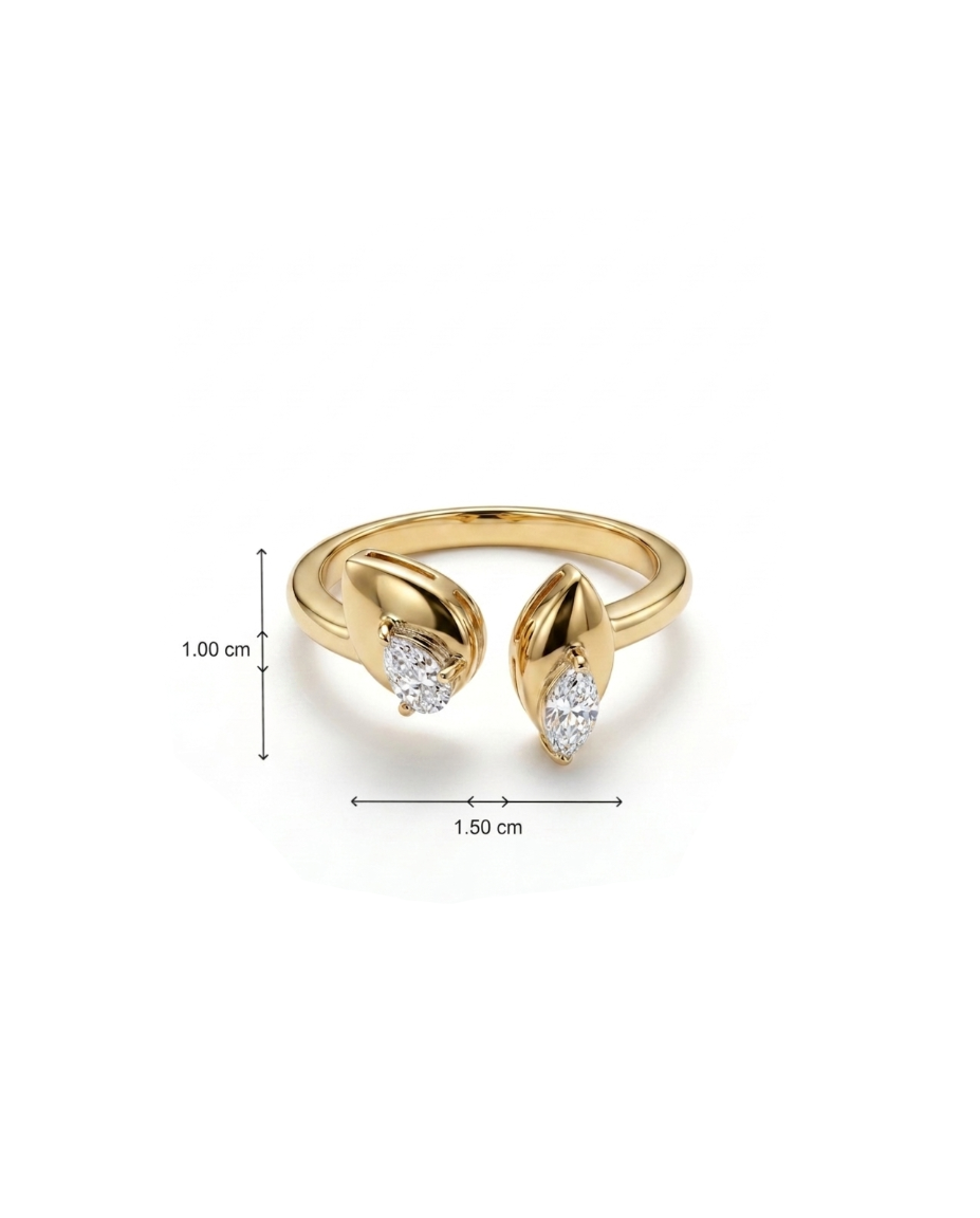 Drift Pear Ring