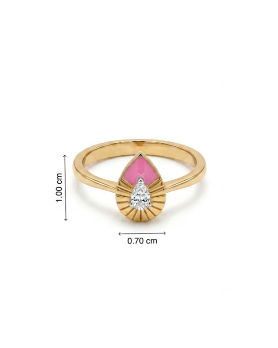 Quiet Pear Ring