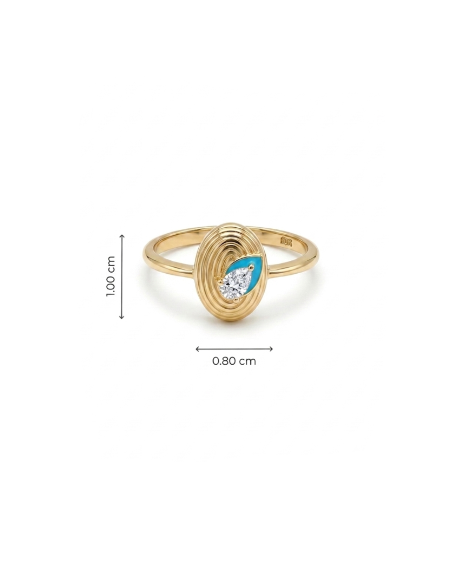 Morning Pear Ring