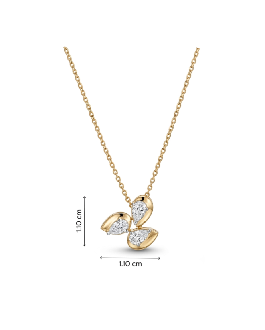 Orbit Pear Necklace