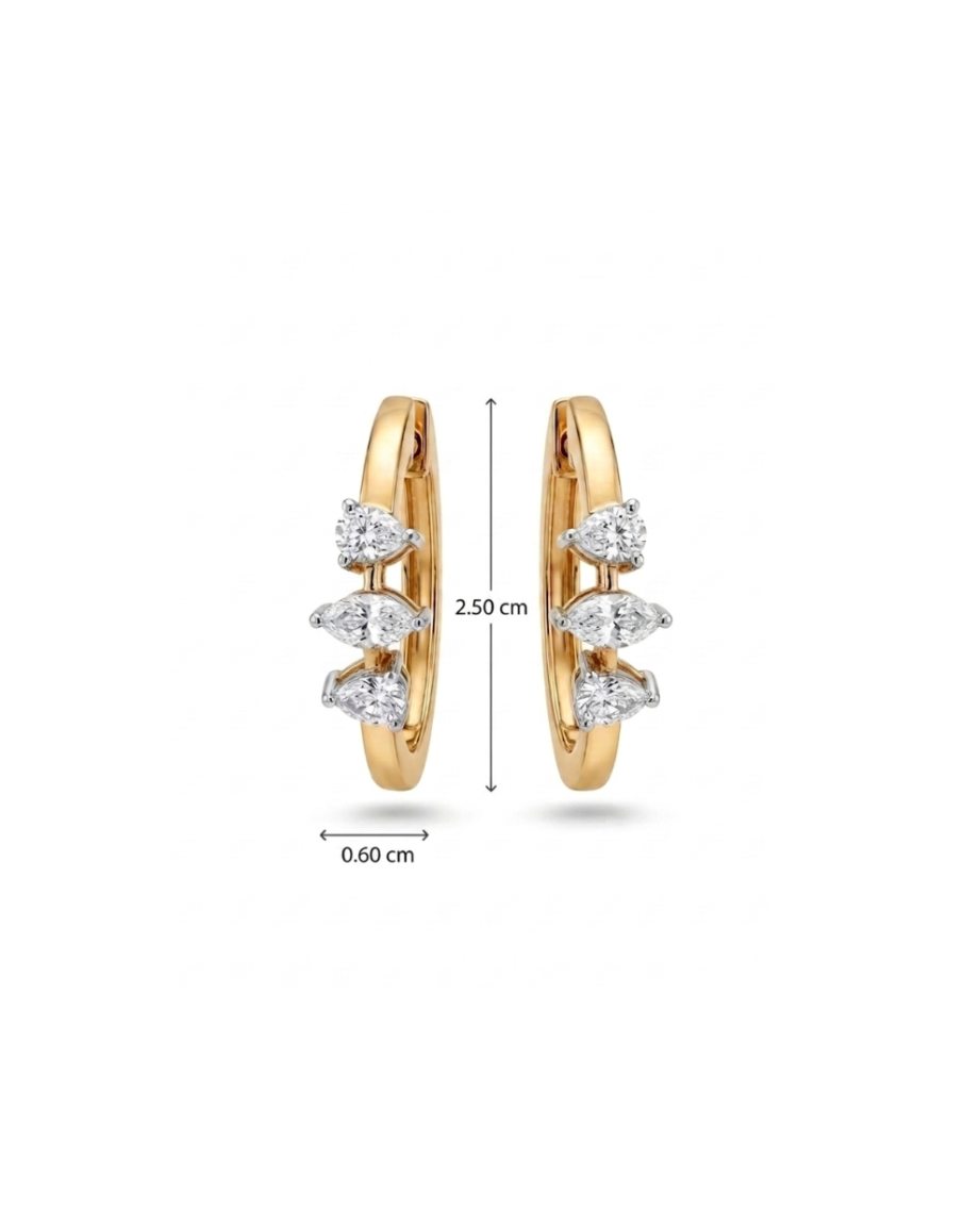 Between Marquise Earring