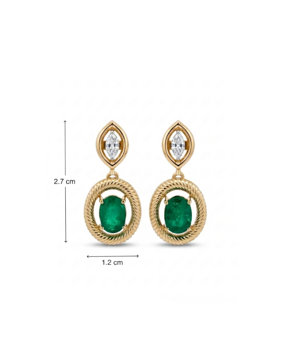 Found Marquise Earring