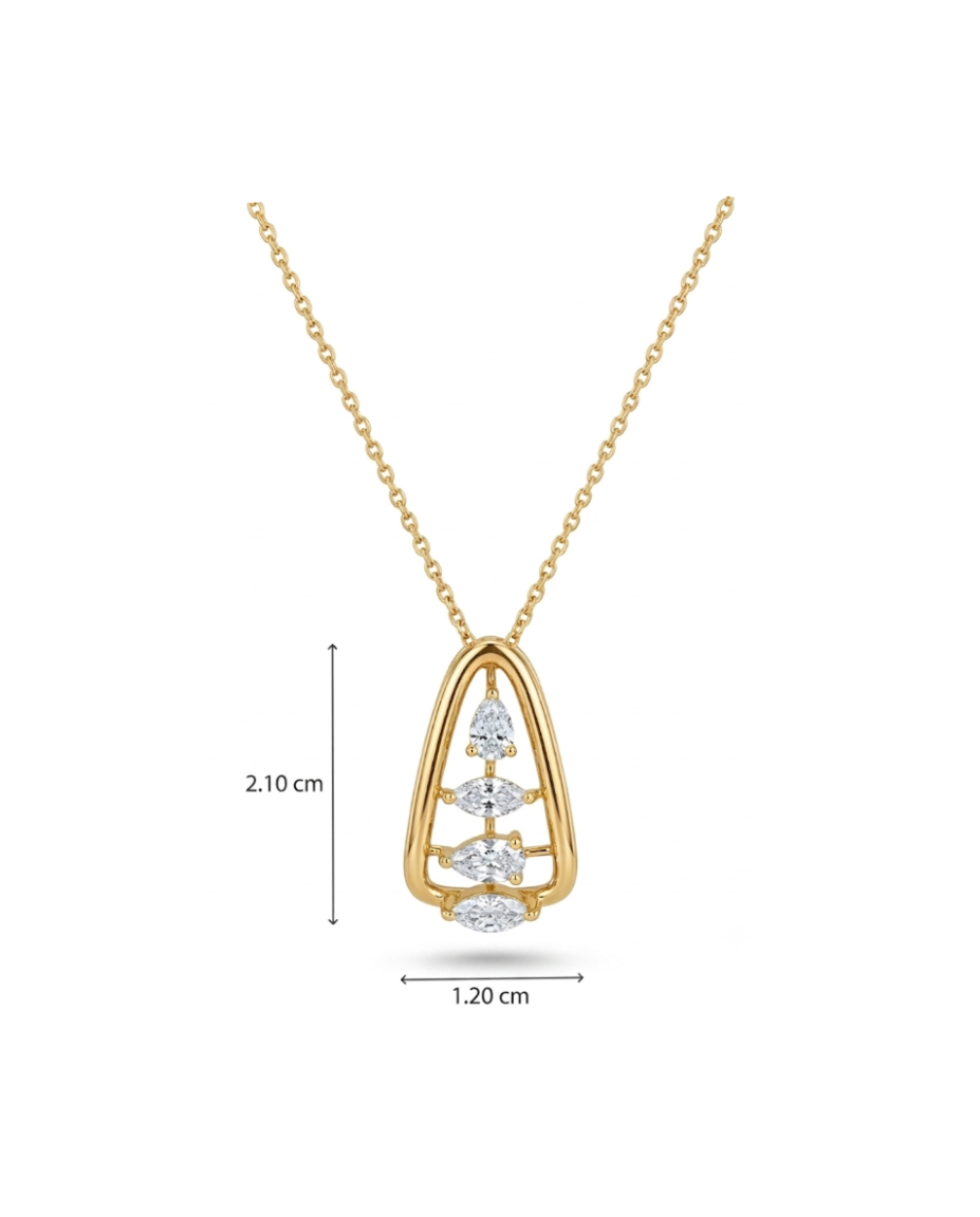 Path Marquise Necklace