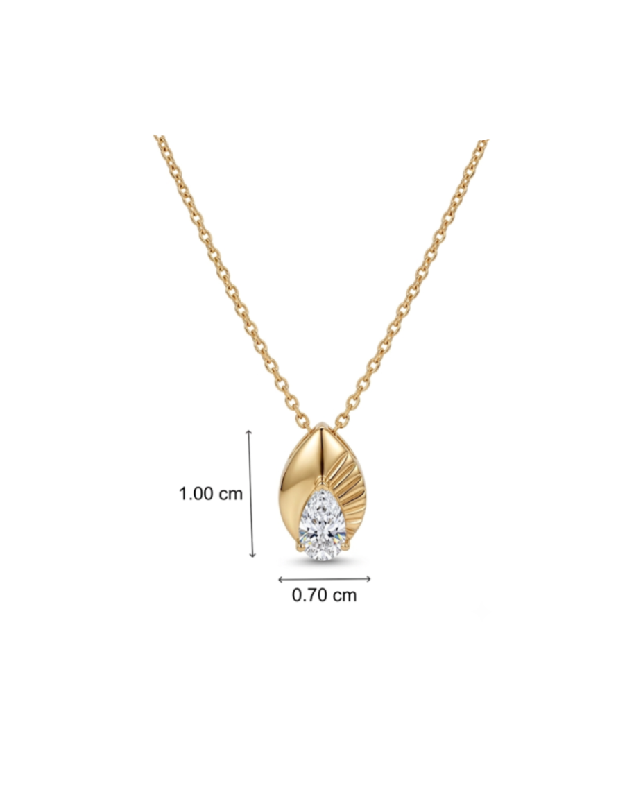 Spark Pear Necklace