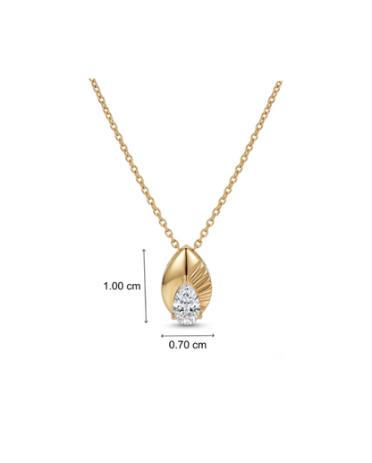 Spark Pear Necklace