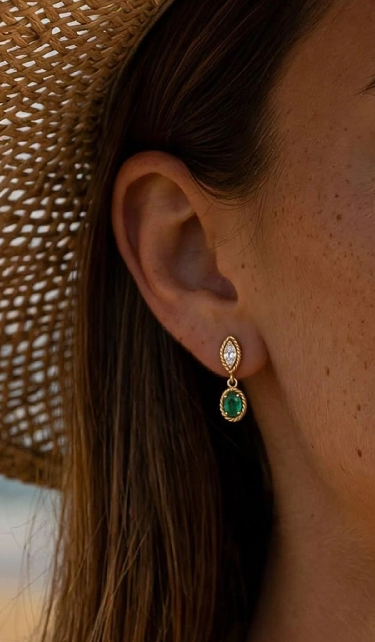 Found Marquise Earring
