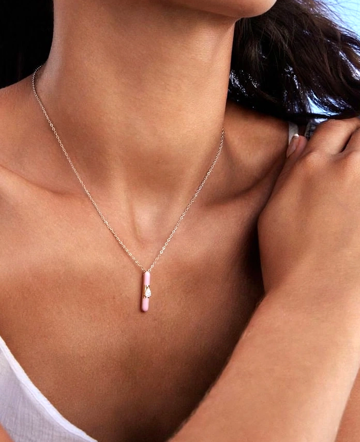 Glow Pear Necklace