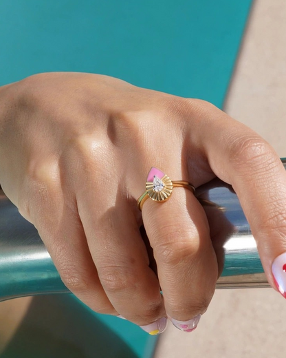 Quiet Pear Ring