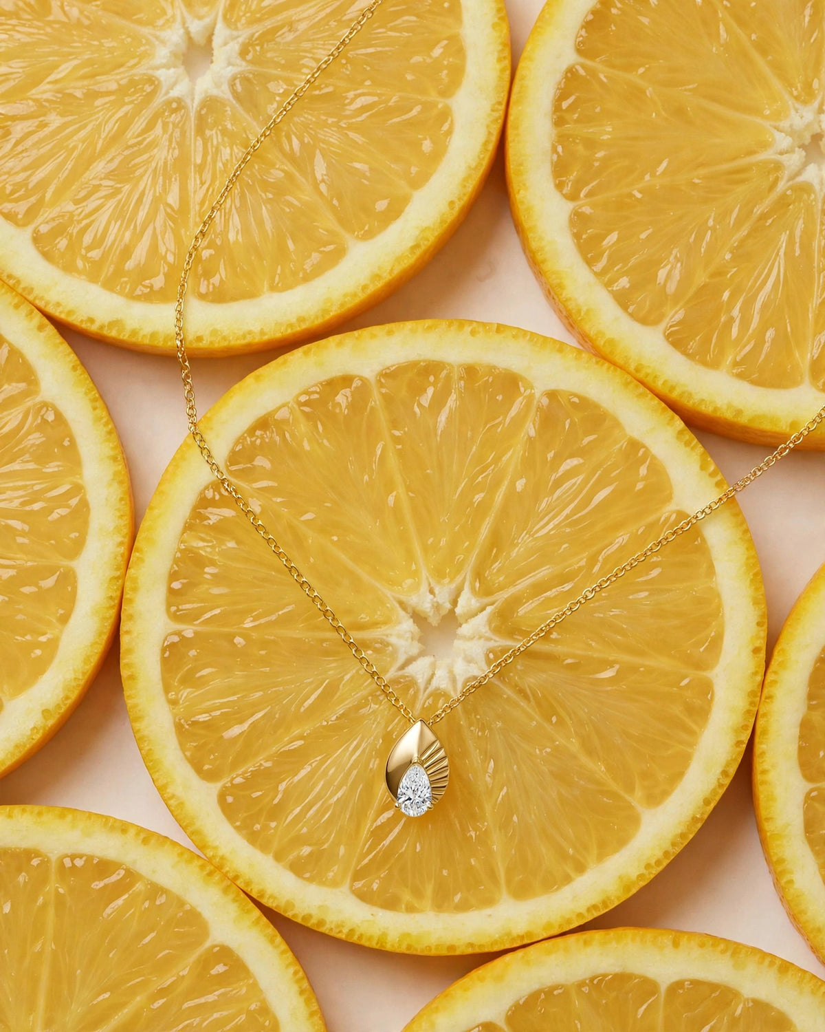 Spark Pear Necklace