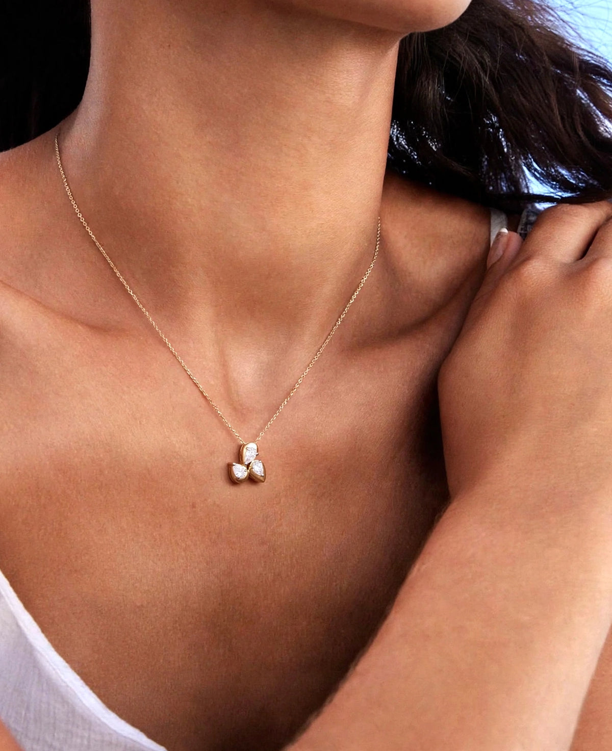 Echo Pear Necklace