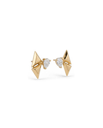 Thread Pear Earring