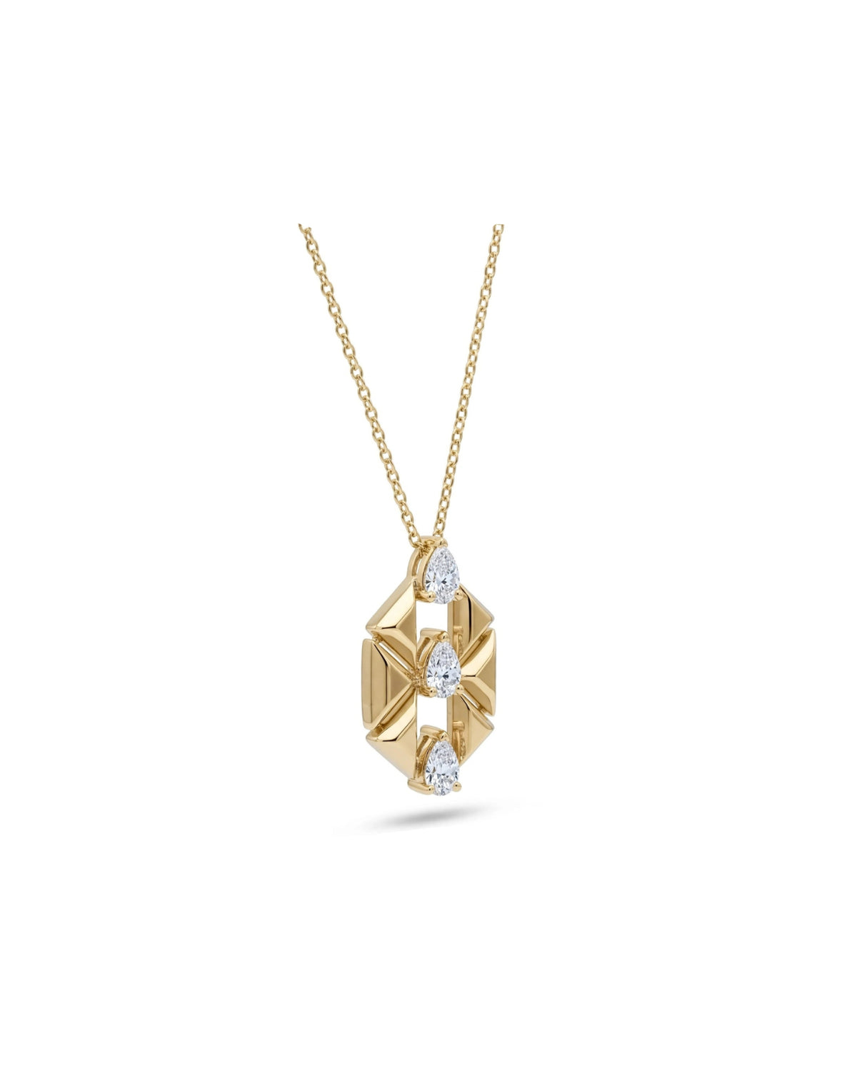 Thread Pear Necklace