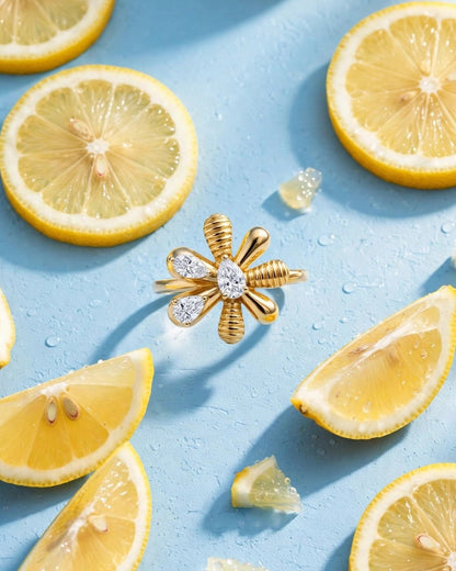 Whisper Pear Ring