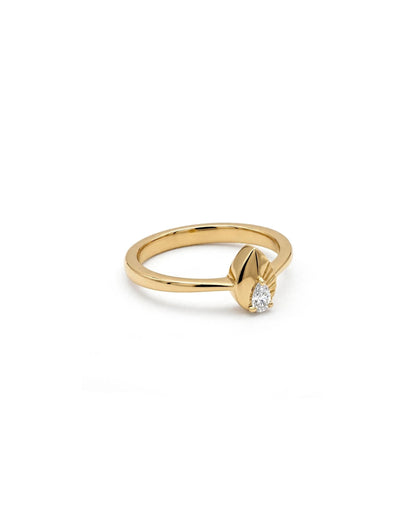 Quiet Pear Ring