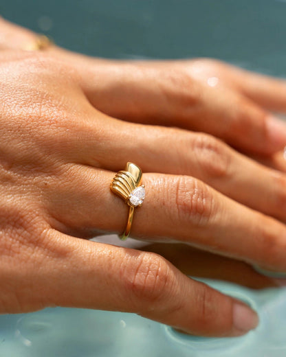 Thread Pear Ring