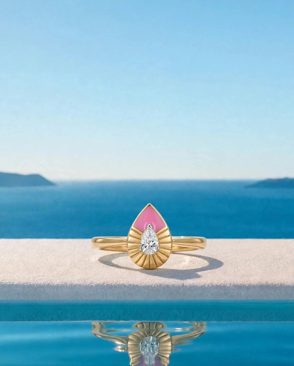 Quiet Pear Ring