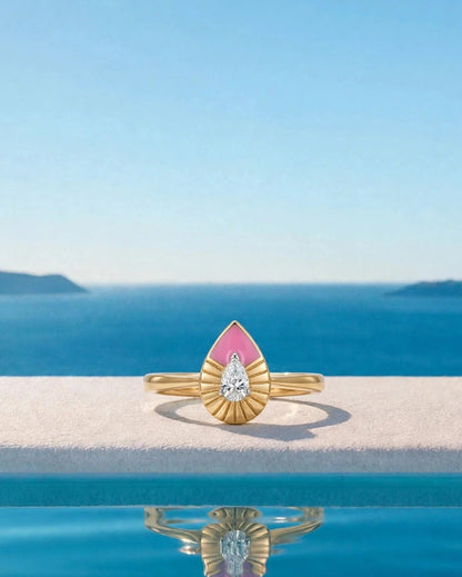 Quiet Pear Ring