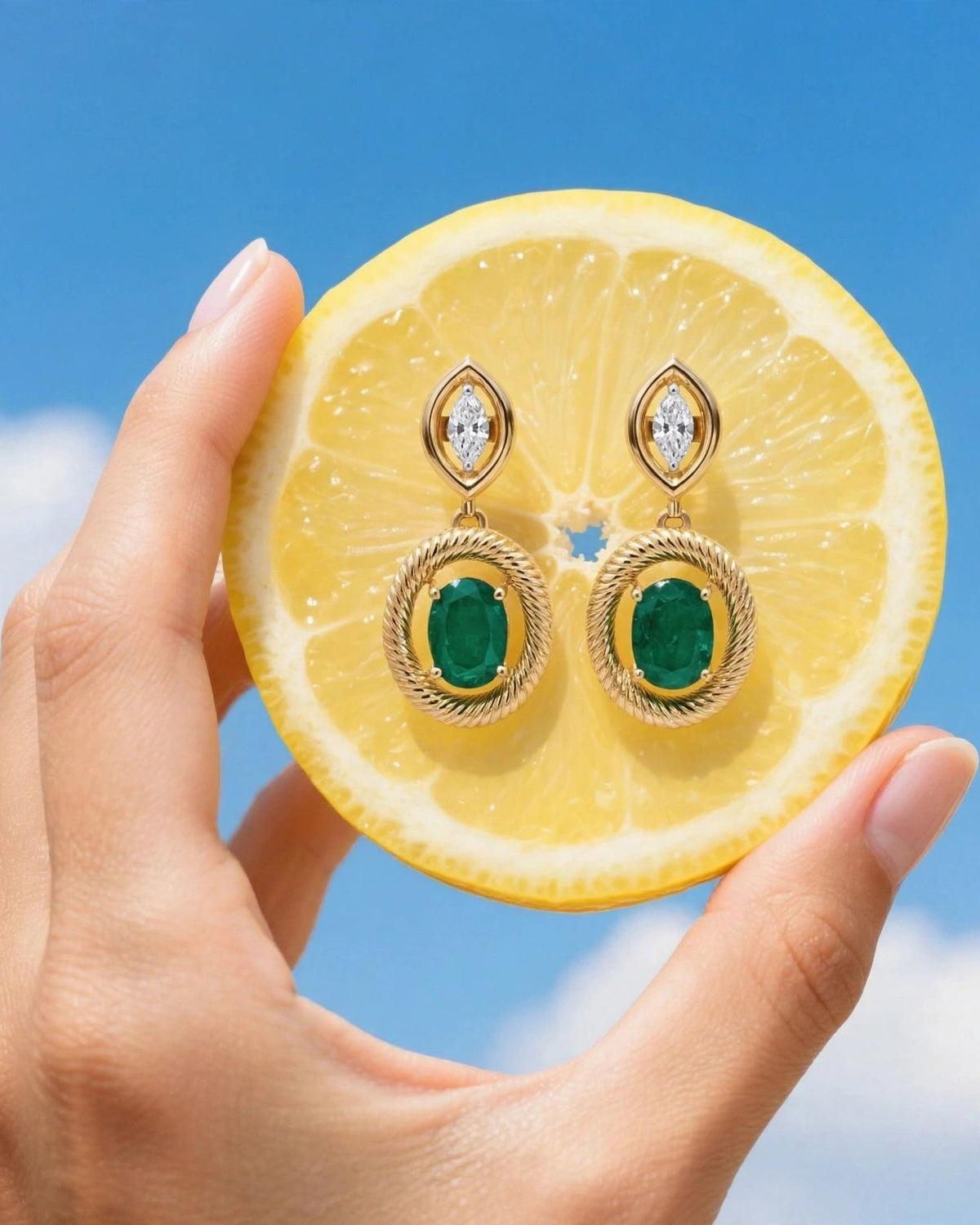Found Marquise Earring