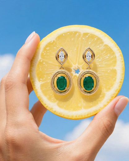 Found Marquise Earring