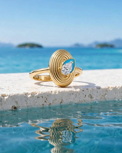 Morning Pear Ring