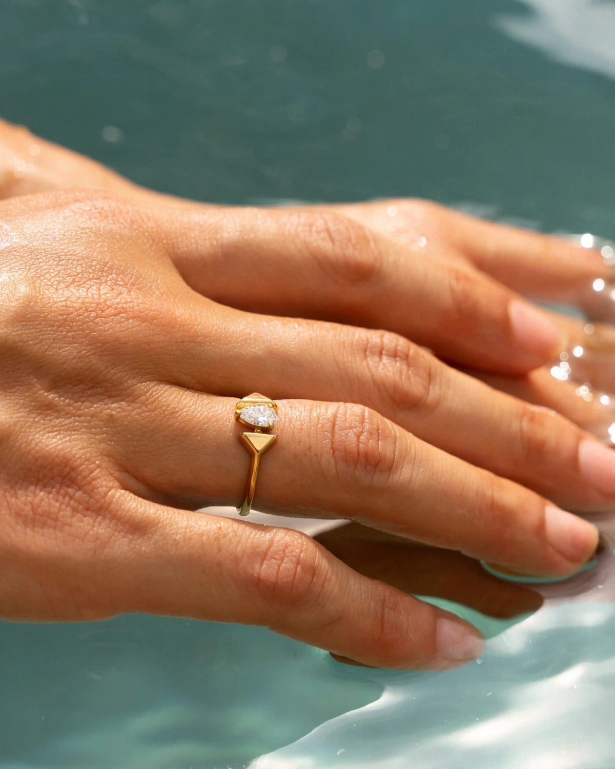 Thread Pear Ring