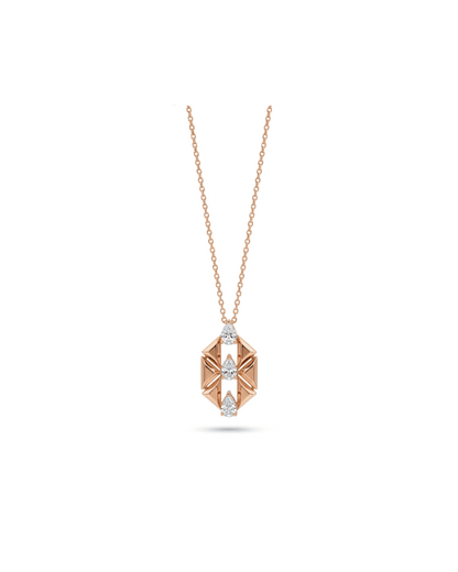 Thread Pear Necklace