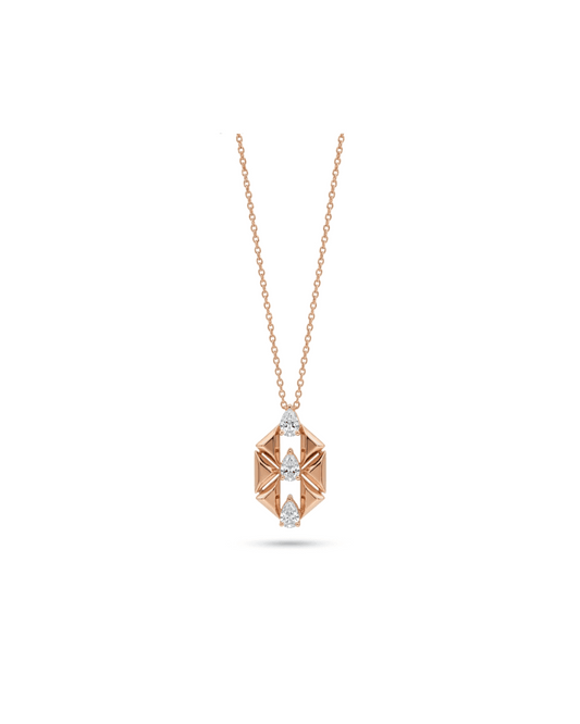 Thread Pear Necklace