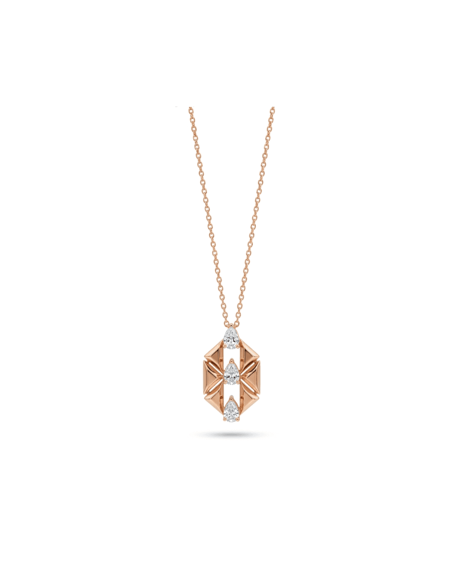Thread Pear Necklace