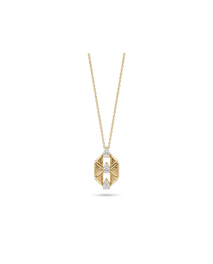 Thread Pear Necklace