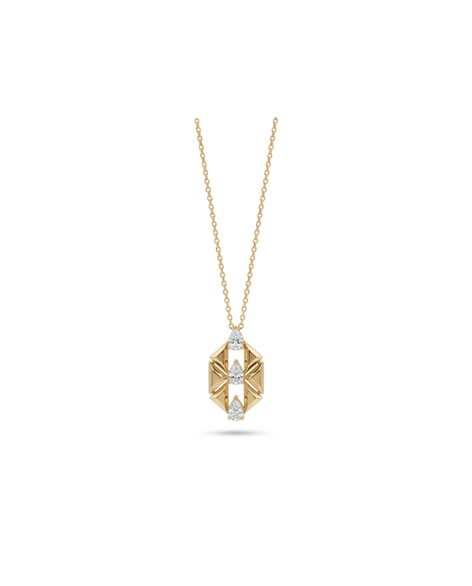 Thread Pear Necklace