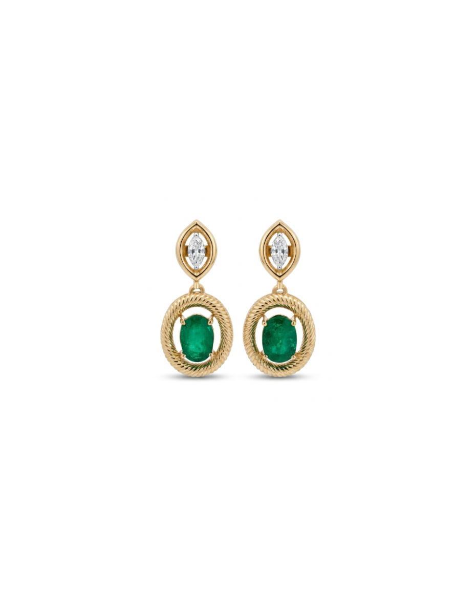 Found Marquise Earring