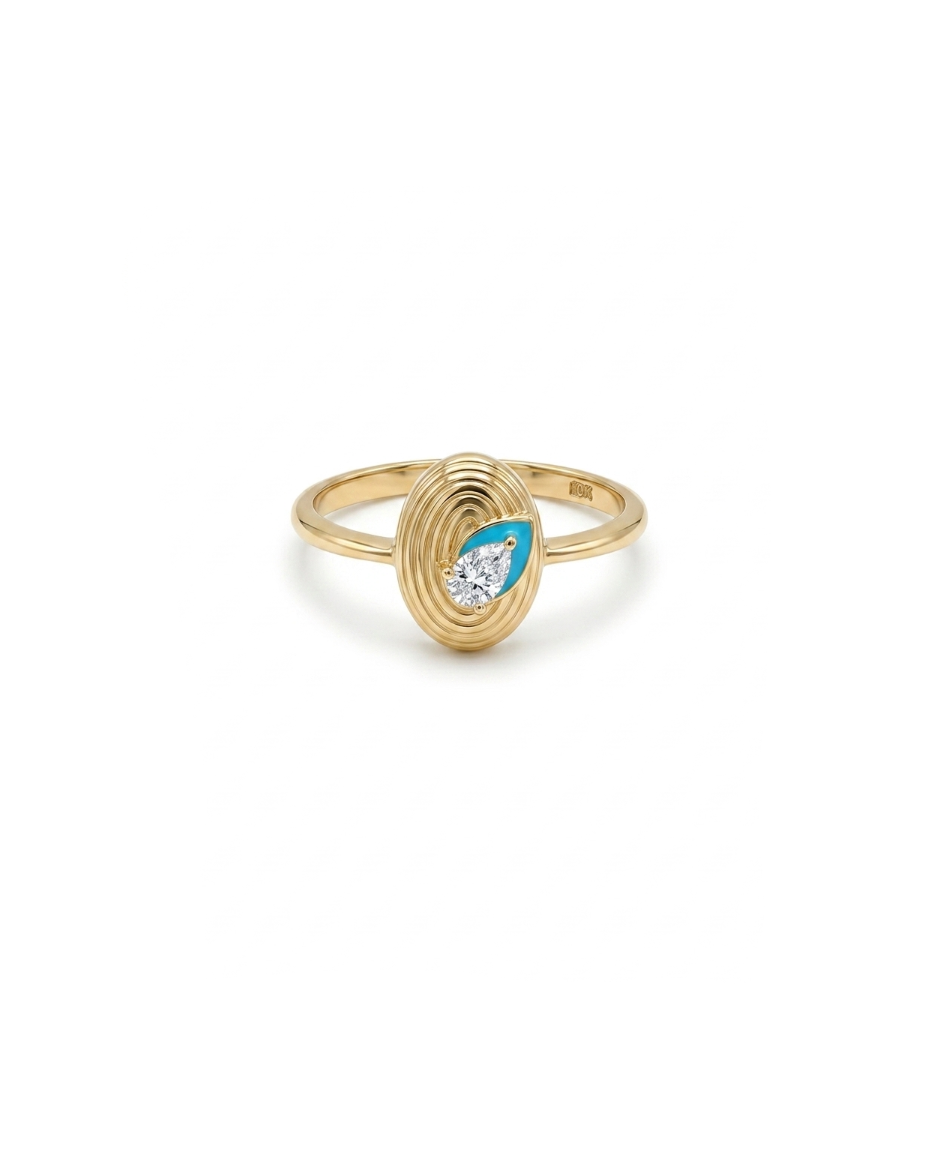 Morning Pear Ring