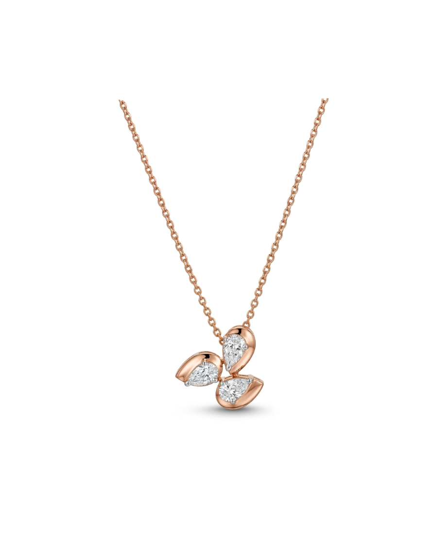 Orbit Pear Necklace