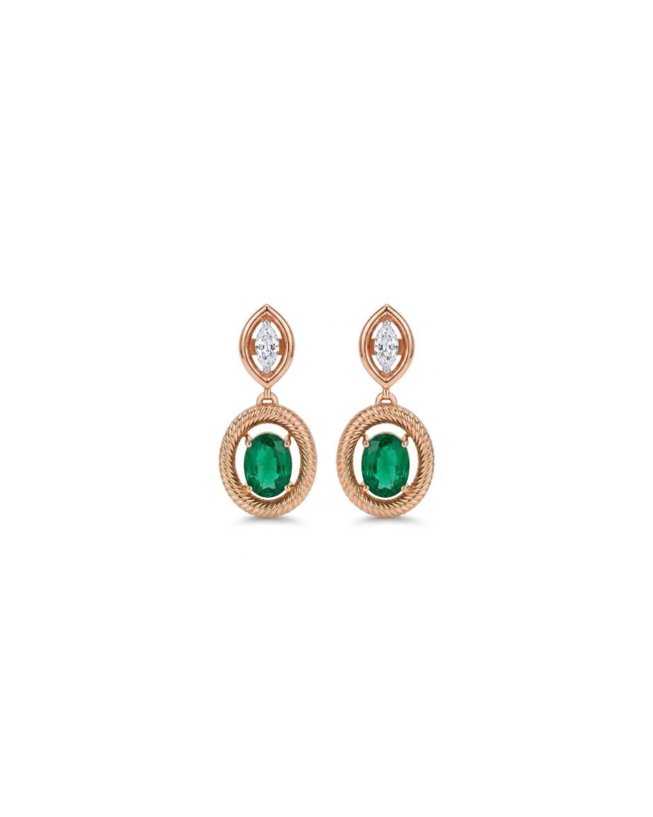 Found Marquise Earring
