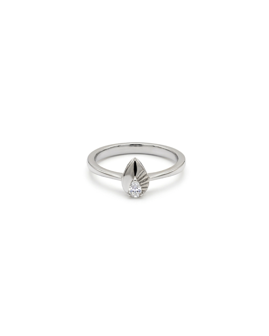 Quiet Pear Ring