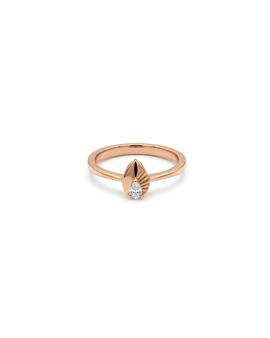 Quiet Pear Ring