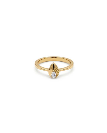 Quiet Pear Ring