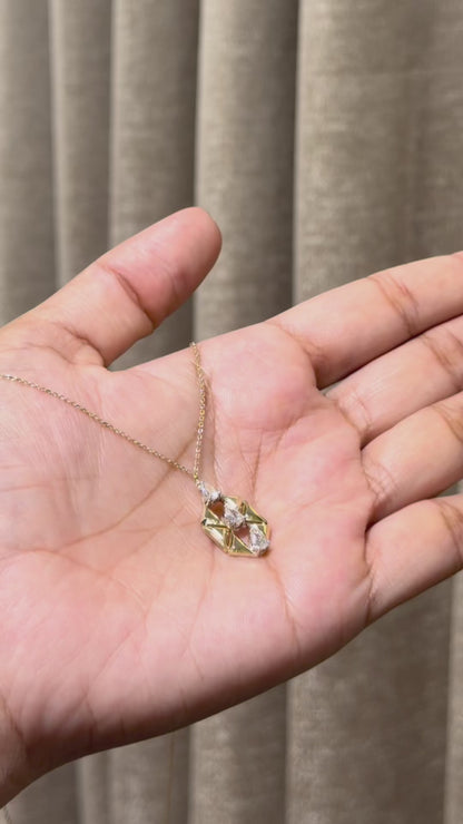 Thread Pear Earring
