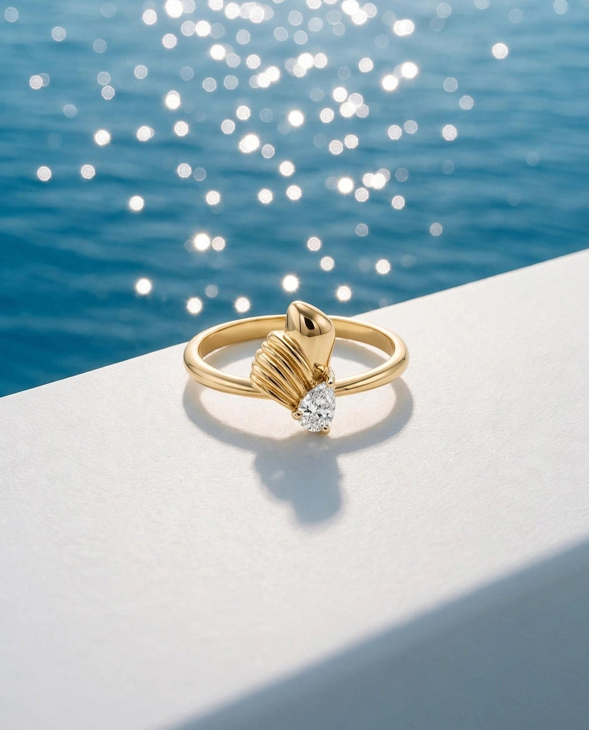 Thread Pear Ring