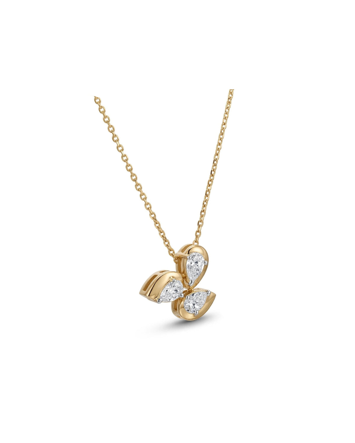 Orbit Pear Necklace